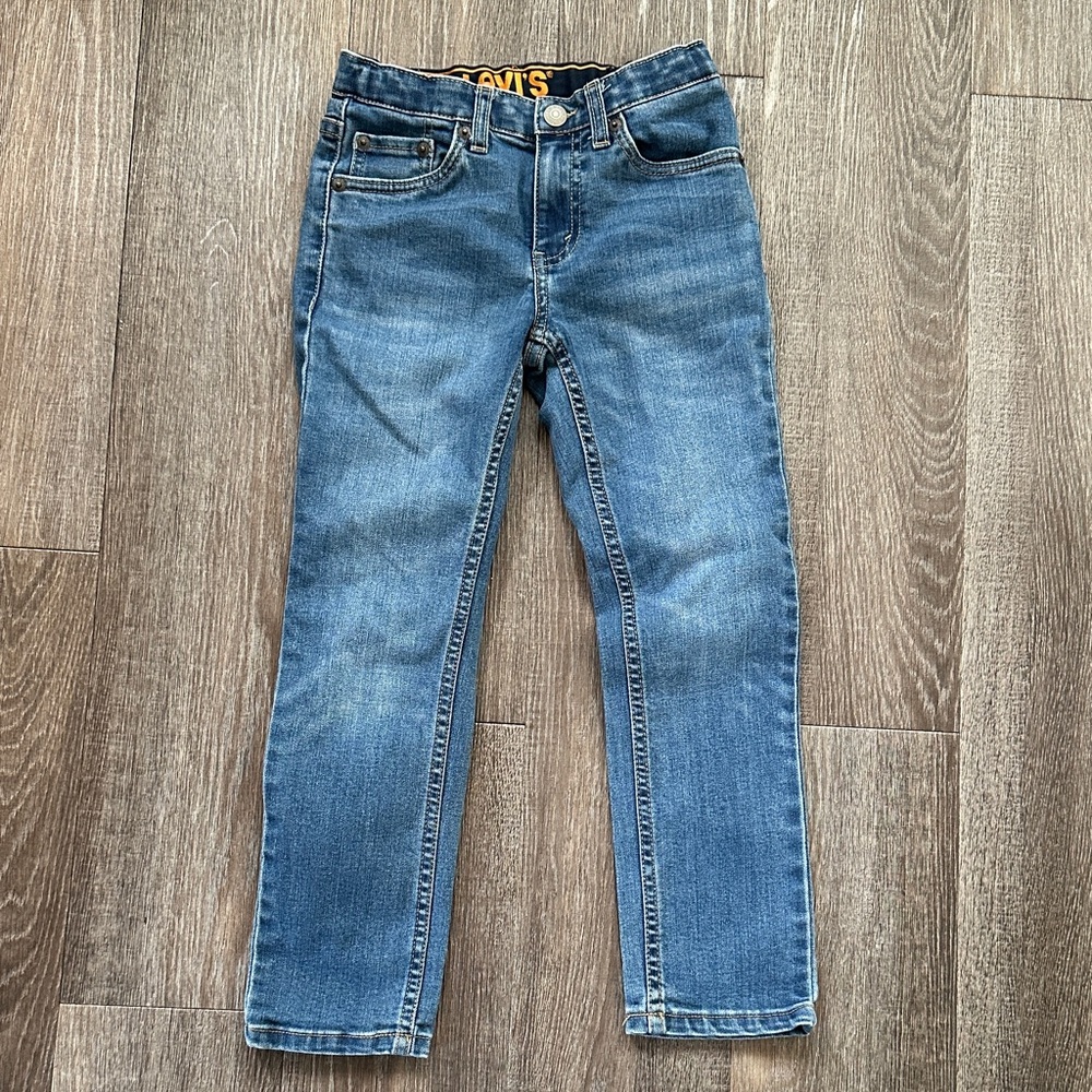 Levi's 510 Slim Fit Kids Denim Jeans size 7